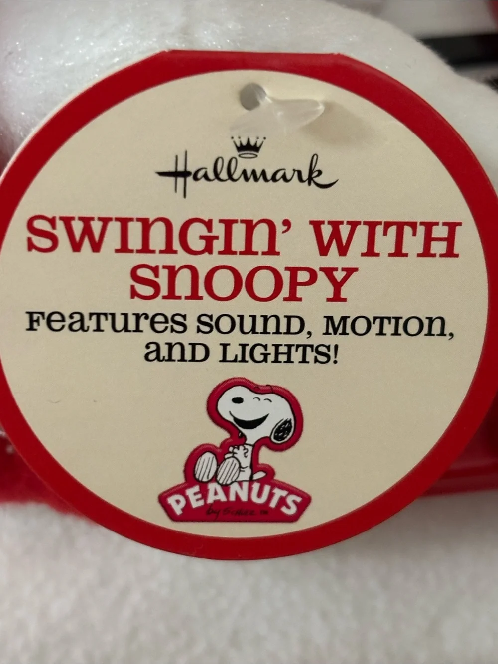 Hallmark Swingin' With Snoopy Woodstock Piano Music Lights 2009 Christmas NWT
